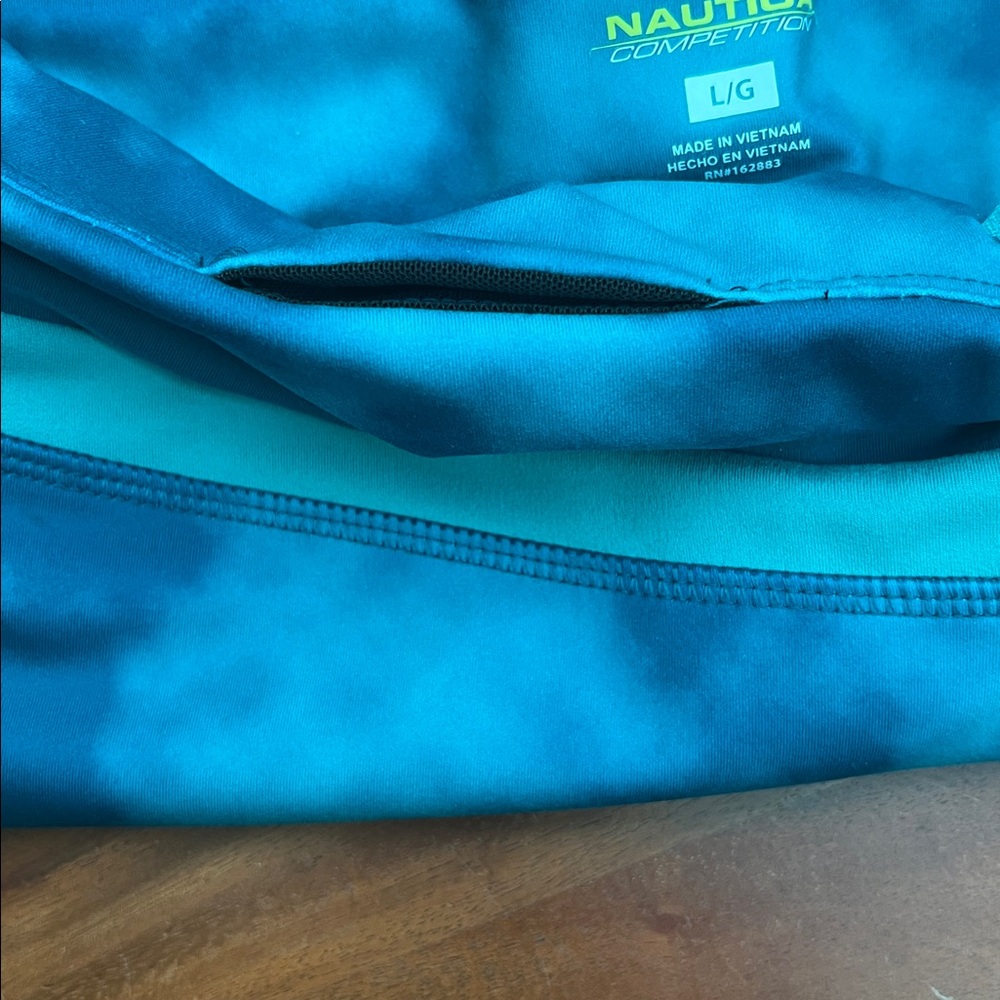 TBT Sale! Nautica Leggings NWT Multi-Blues Ankle Length Sz L - Picture 4 of 8